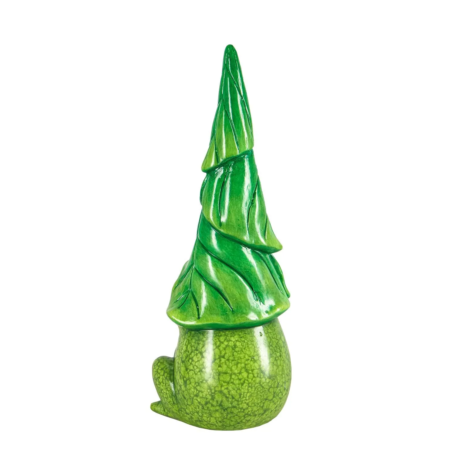 13"H Frog Gnome with Leaf Hat Garden Statuary,2cg461