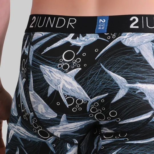 2UNDR - Swing Shift 6" Boxer Brief - Great White