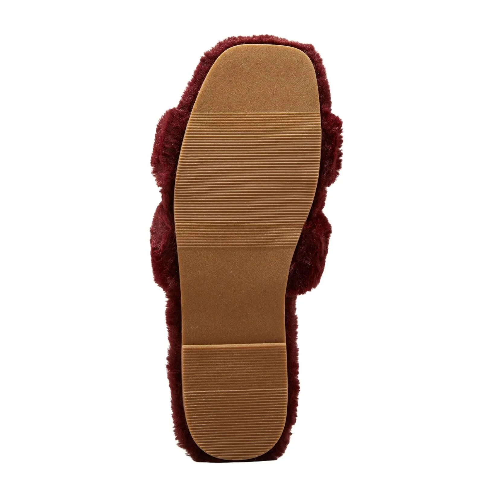 A New Day Womens Sage Slide Slippers 91315735 Burgundy Red 8M