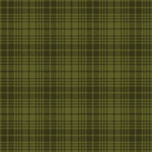 A Very Wooly Winter by Benartex WOOL PLAID/GREEN