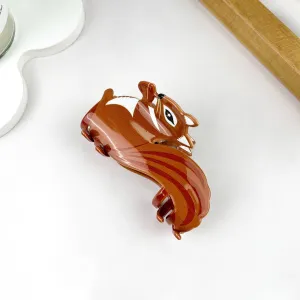 Acrylic Animal Squirrel Fall/Winter Hair Clips: Squirrel