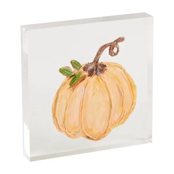 Acrylic Pumpkin Plaques - Mudpie