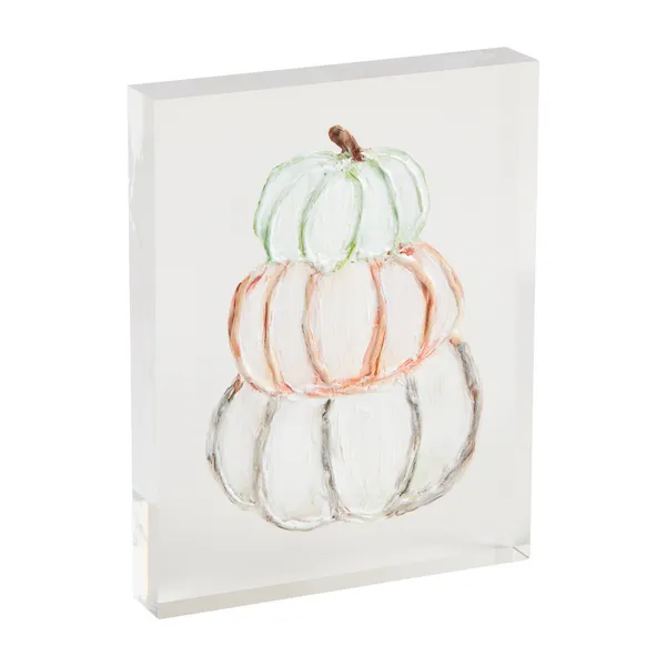 Acrylic Pumpkin Plaques - Mudpie
