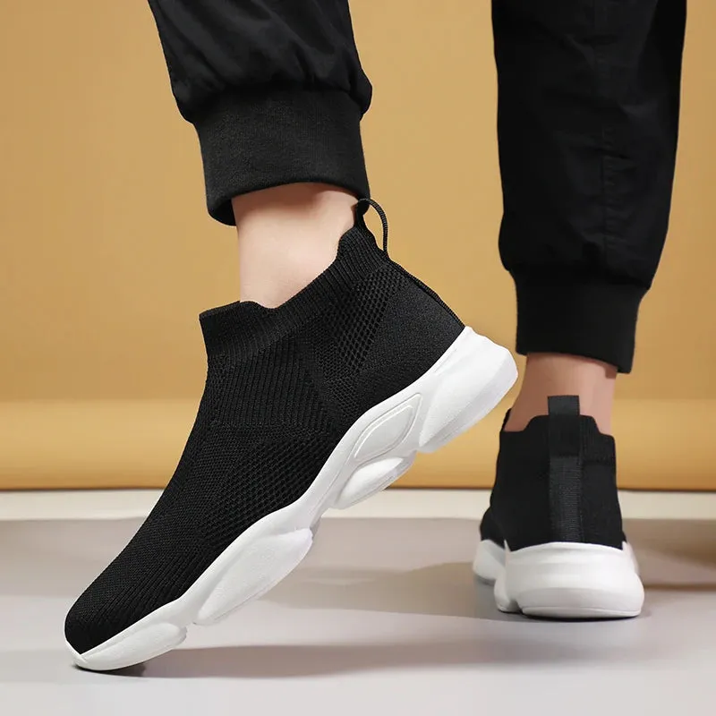 AirStep Herren Outdoor-Plattform-Sneaker mit Rutschfester Sohle