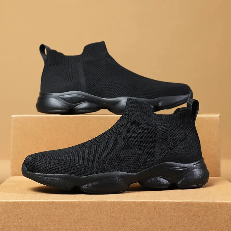 AirStep Herren Outdoor-Plattform-Sneaker mit Rutschfester Sohle