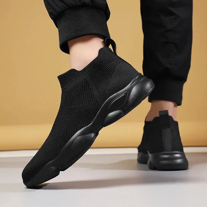 AirStep Herren Outdoor-Plattform-Sneaker mit Rutschfester Sohle