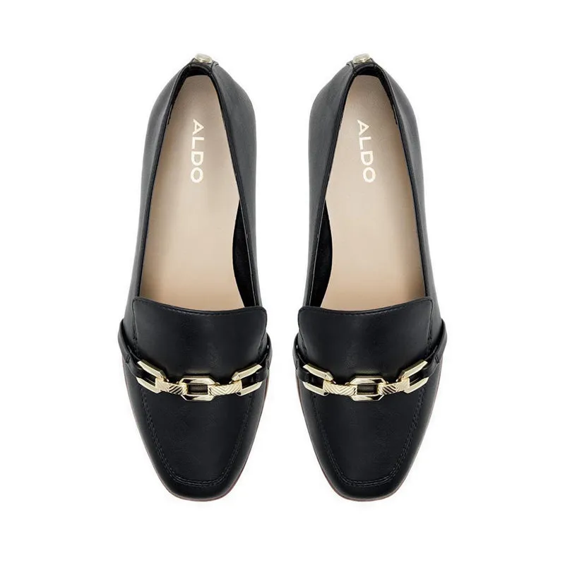 ALDO รุ่น KYAHโล รองเท้าฟเฟอร์แบบสวมผู้หญิง - สีดำ/สีดำ