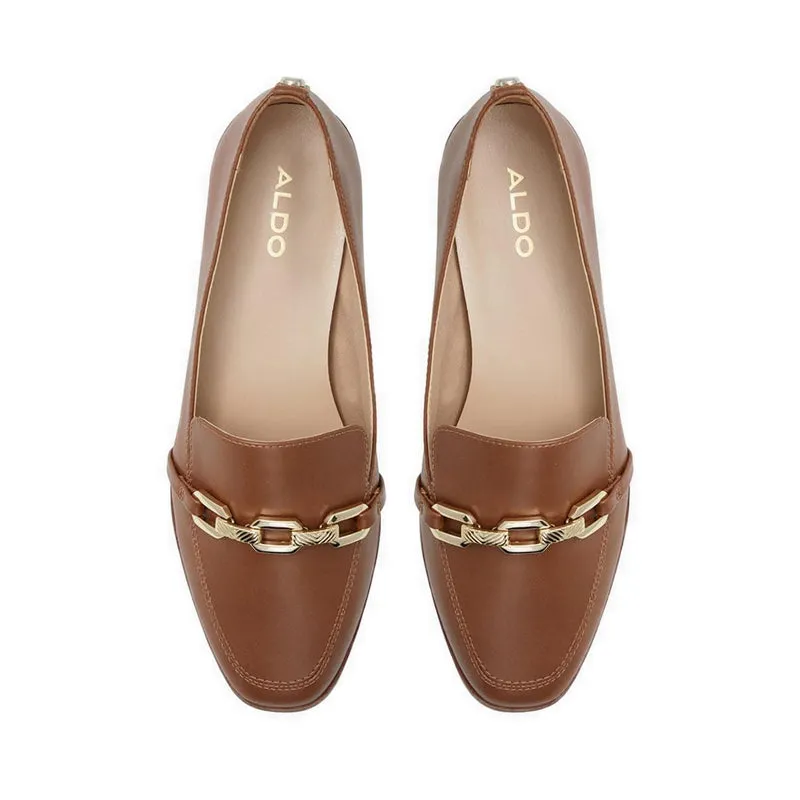 ALDO รุ่น KYAHโล รองเท้าฟเฟอร์แบบสวมผู้หญิง - สี MEDIUM BROWN