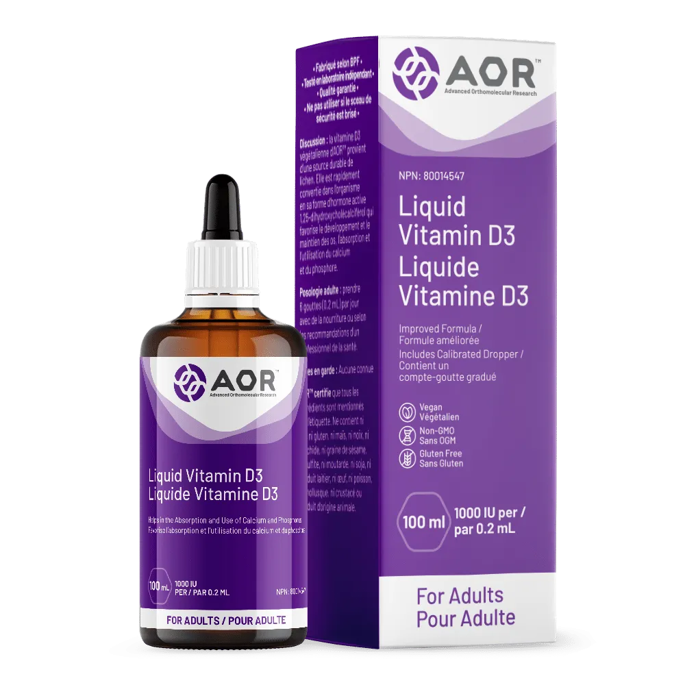 AOR Liquid Vitamin D3 Adult 100ml