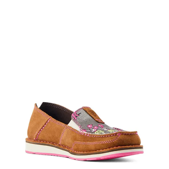 Ariat Cruiser Western Aloha Nutty Bean Hula Print Shoes