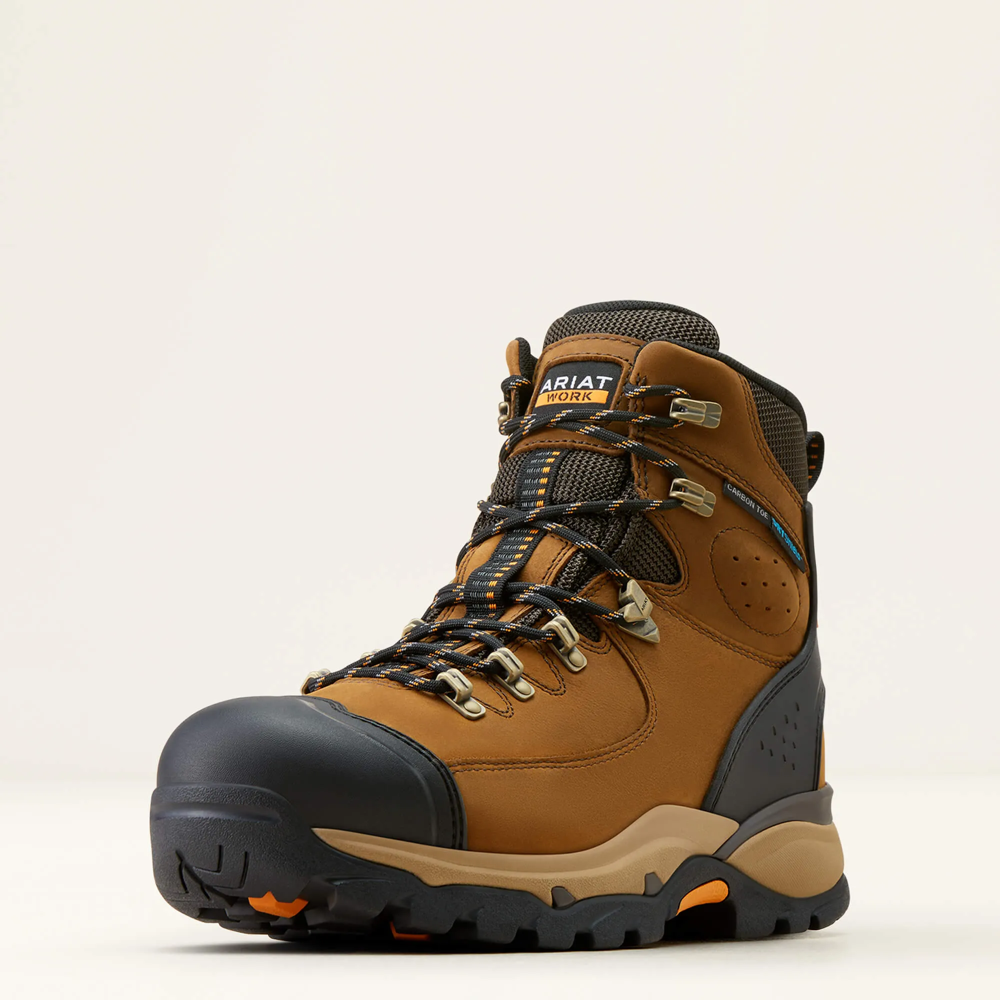 Ariat Men's Endeavor 6" Carbon Toe WP Work Boot - Brown - 10050825