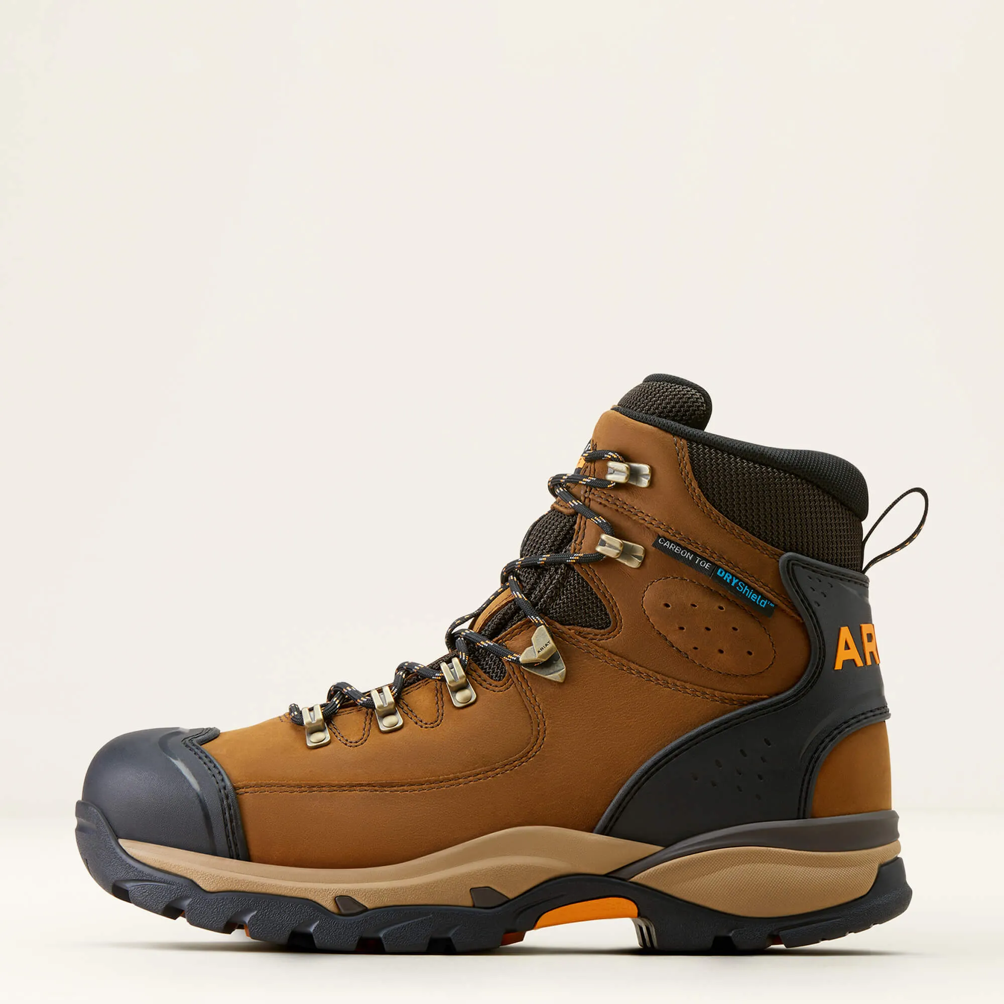 Ariat Men's Endeavor 6" Carbon Toe WP Work Boot - Brown - 10050825