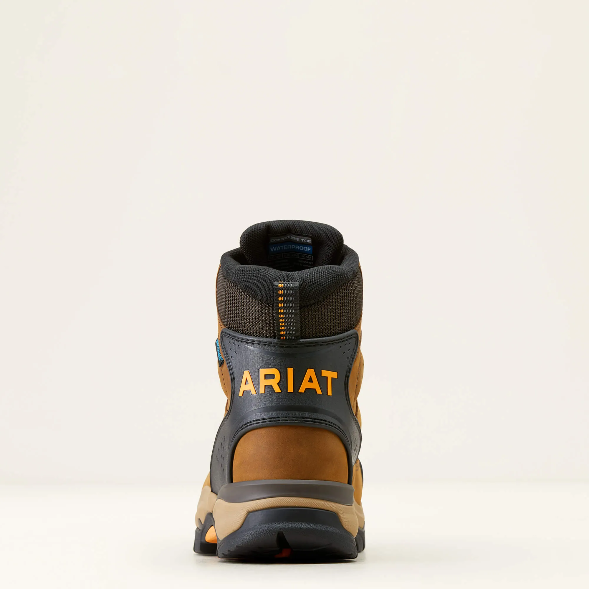 Ariat Men's Endeavor 6" Carbon Toe WP Work Boot - Brown - 10050825