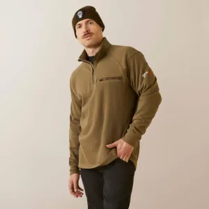 Ariat Men's Flame Resistant Rev 1/4 Zip Top Hoodie - Beech - 10046698