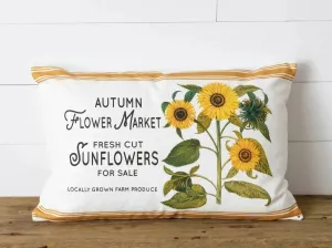 Autumn Flower Market Pillow
