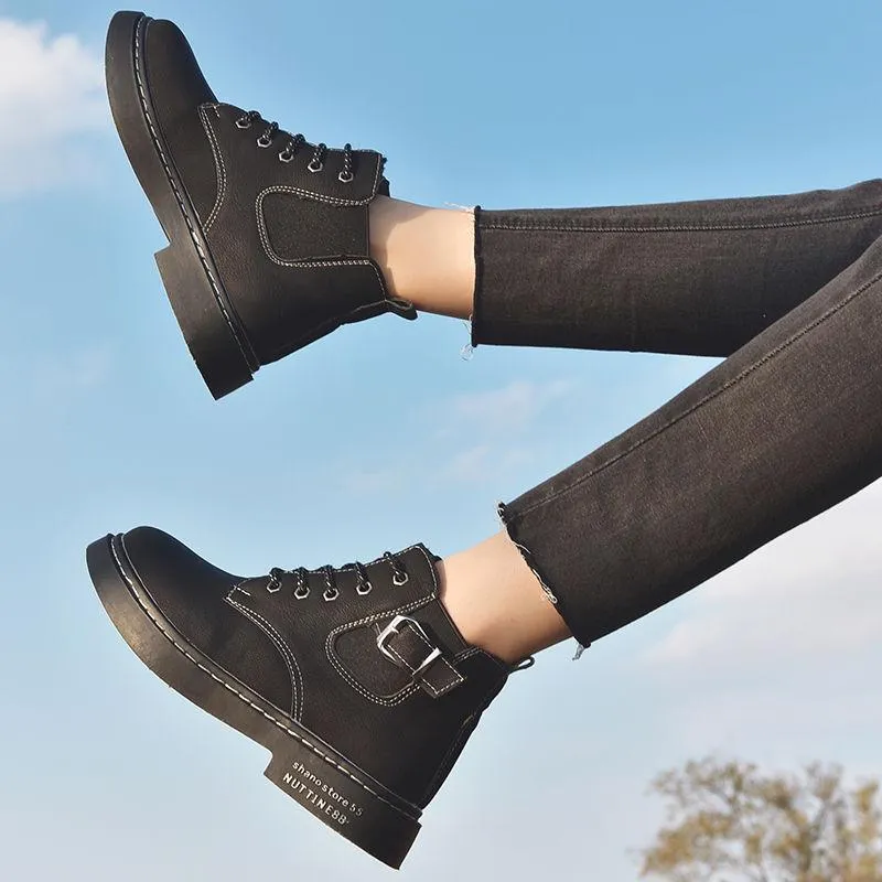 Autumn Winter Women Ankle Boots Fashion Woman Snow Boots for Girls Ladies Work Shoes