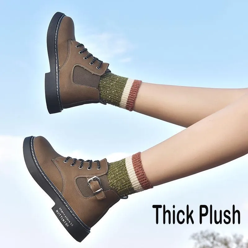 Autumn Winter Women Ankle Boots Fashion Woman Snow Boots for Girls Ladies Work Shoes