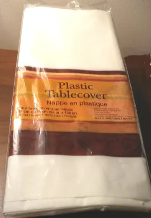 AUTUMN'S GIFT PLASTIC TABLECLOTH
