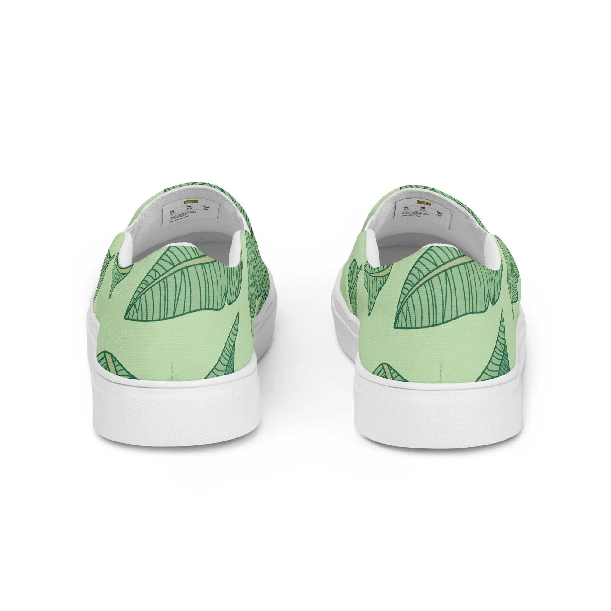 Banana Leaves - Sustainably Made Women’s slip-on canvas shoes