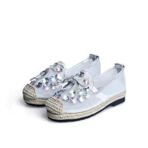 Beautiful Girls Butterfly Slip On Flat Shoes