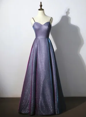 Beautiful Straps Long Party Dress , Sweetheart Floor Length Prom Dress