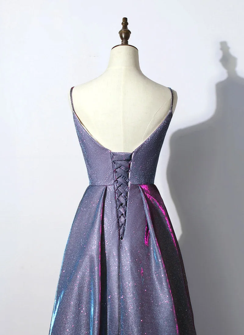 Beautiful Straps Long Party Dress , Sweetheart Floor Length Prom Dress