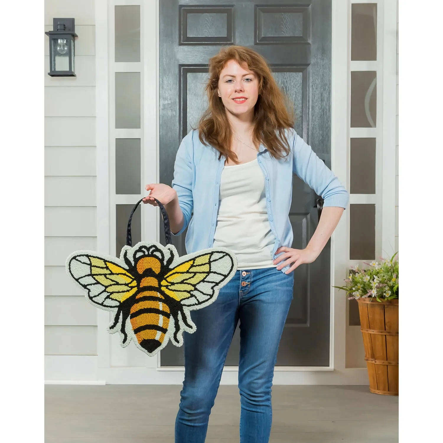 Bee Hooked Door Décor,2dhp1745