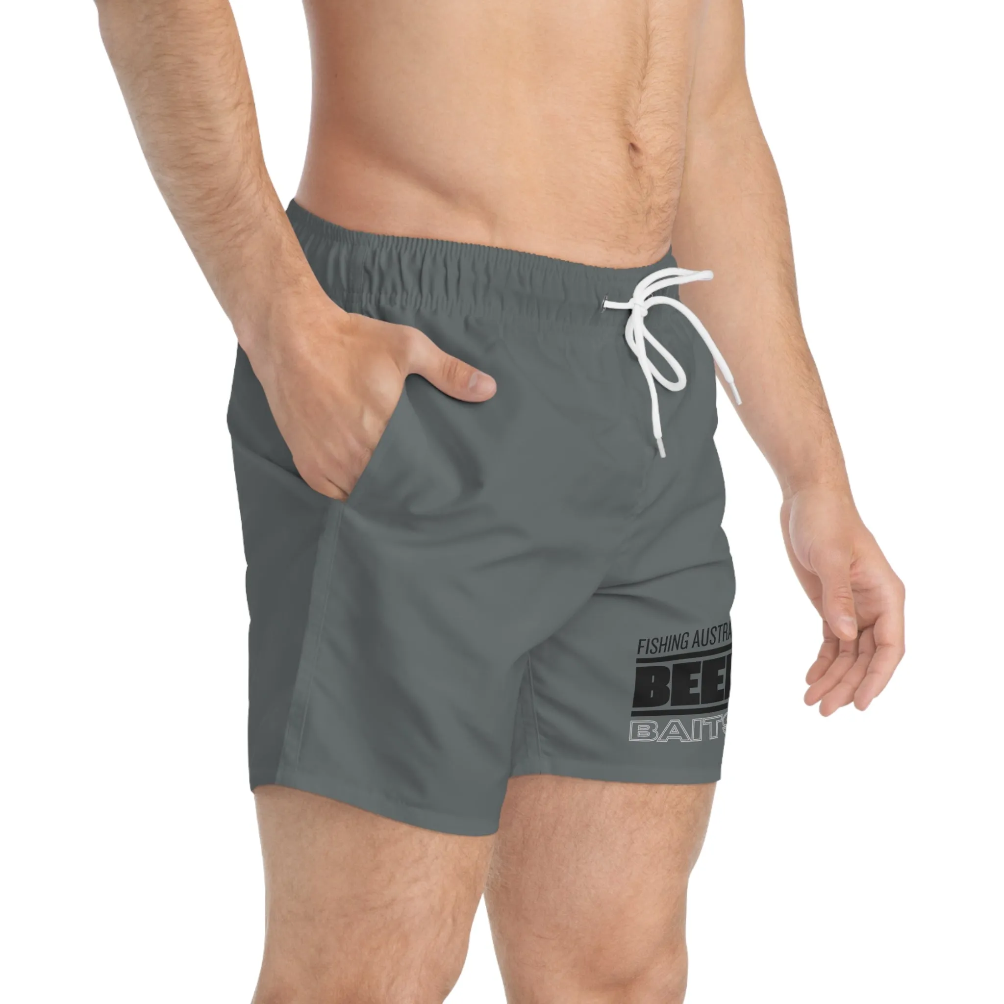 Beef Baits fishing Australia shorts Boardies Swim Trunks (AOP)