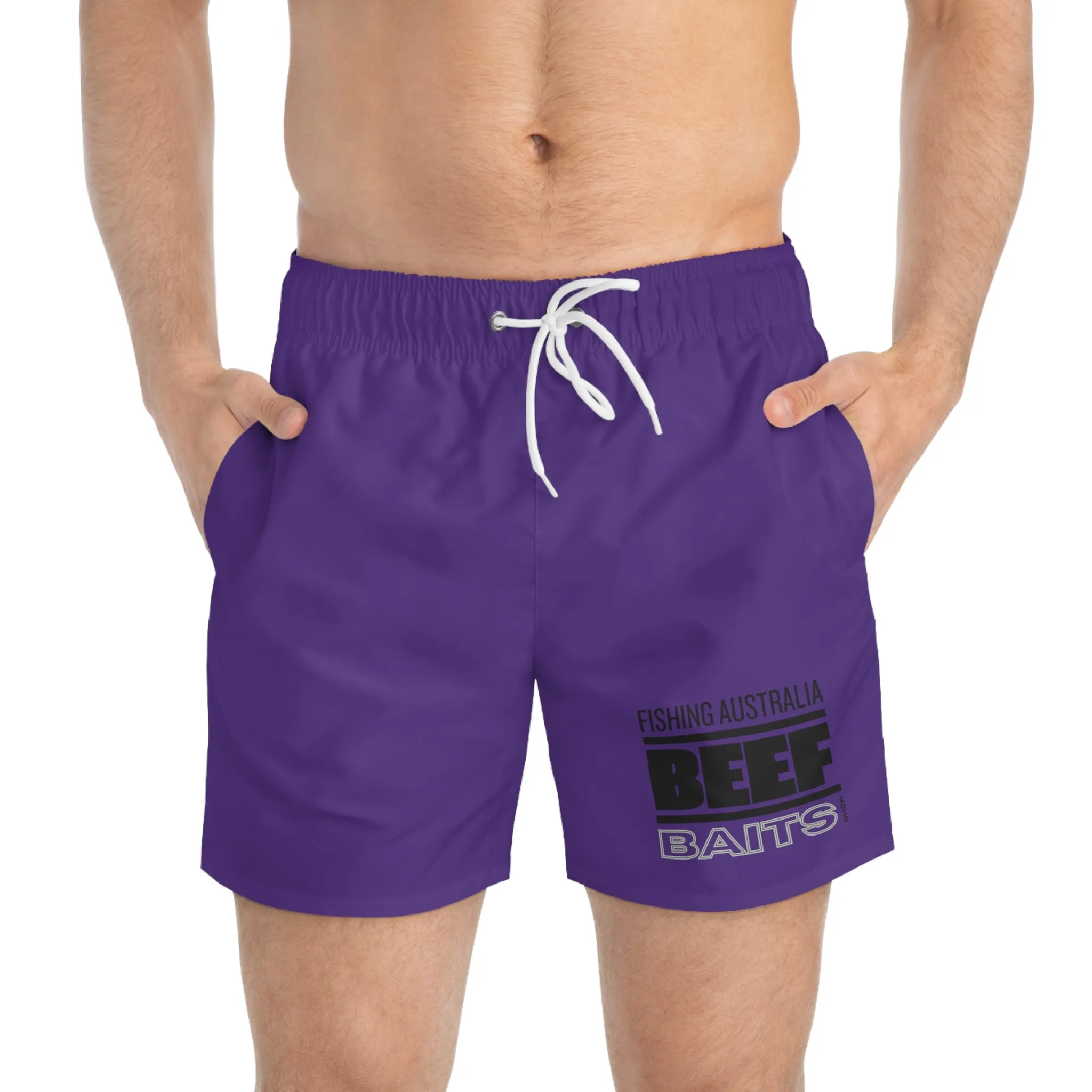 Beef Baits fishing Australia shorts Boardies Swim Trunks (AOP)