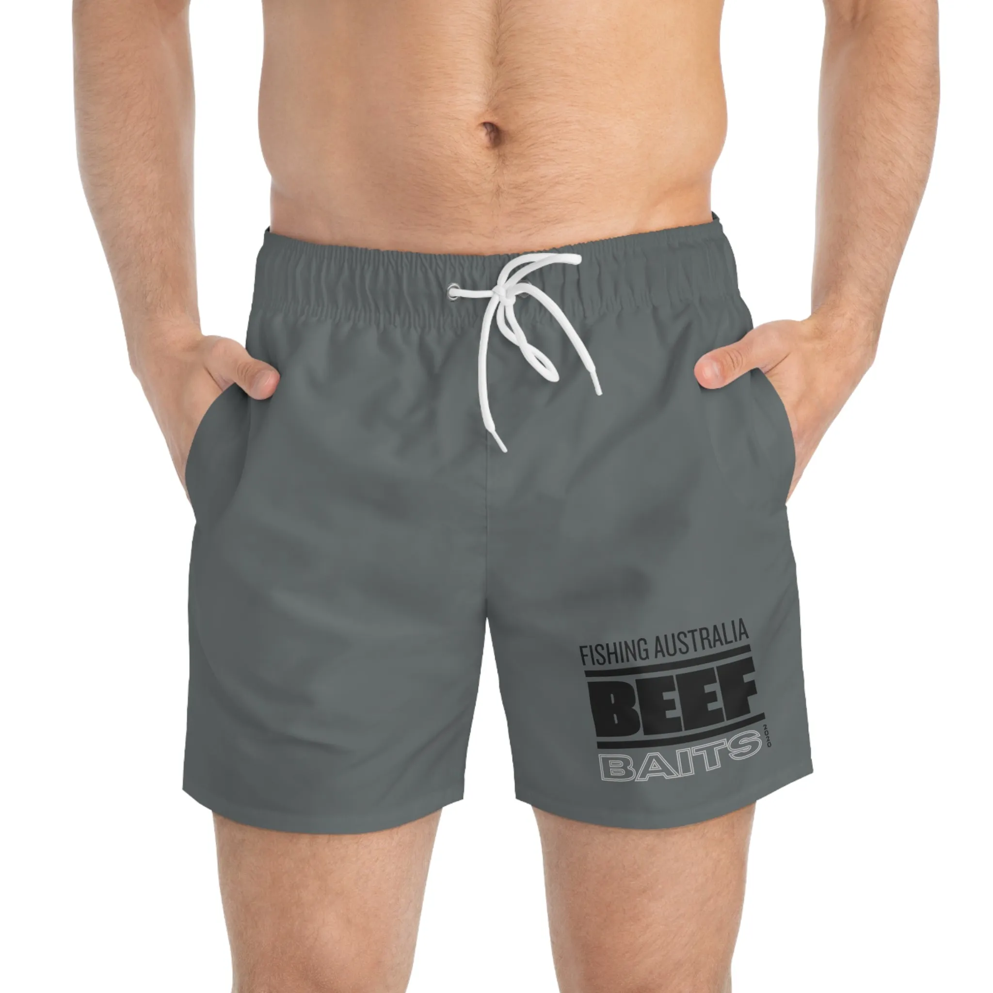 Beef Baits fishing Australia shorts Boardies Swim Trunks (AOP)