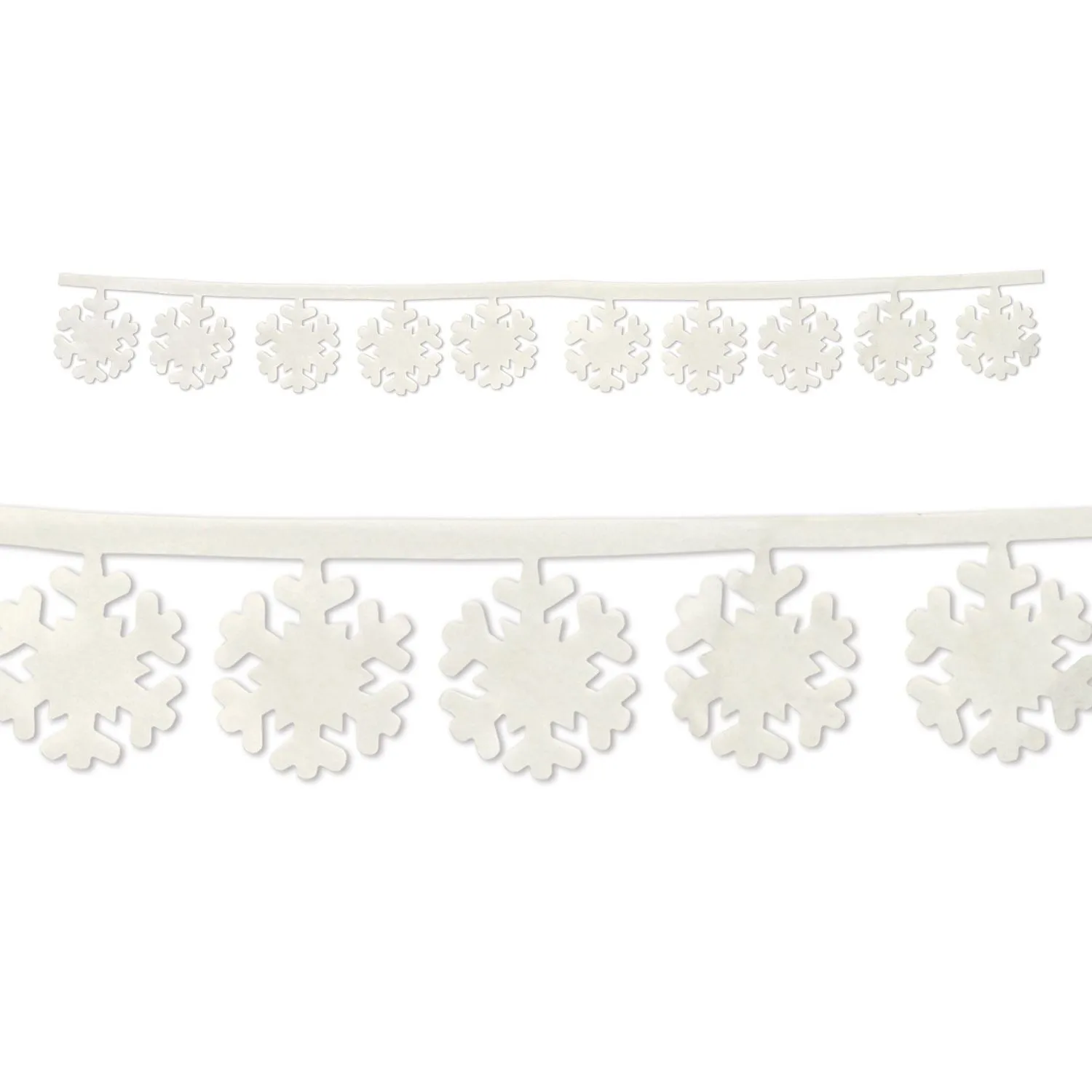 Beistle Fabric Snowflake Garlands - Party Supply Decoration for Christmas / Winter
