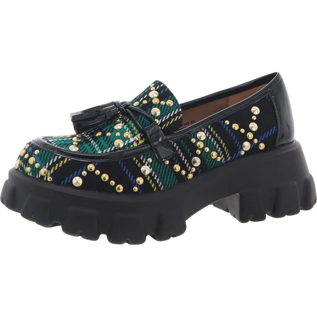 Betsey Johnson Womens Aleah Embellished Slip On Loafers