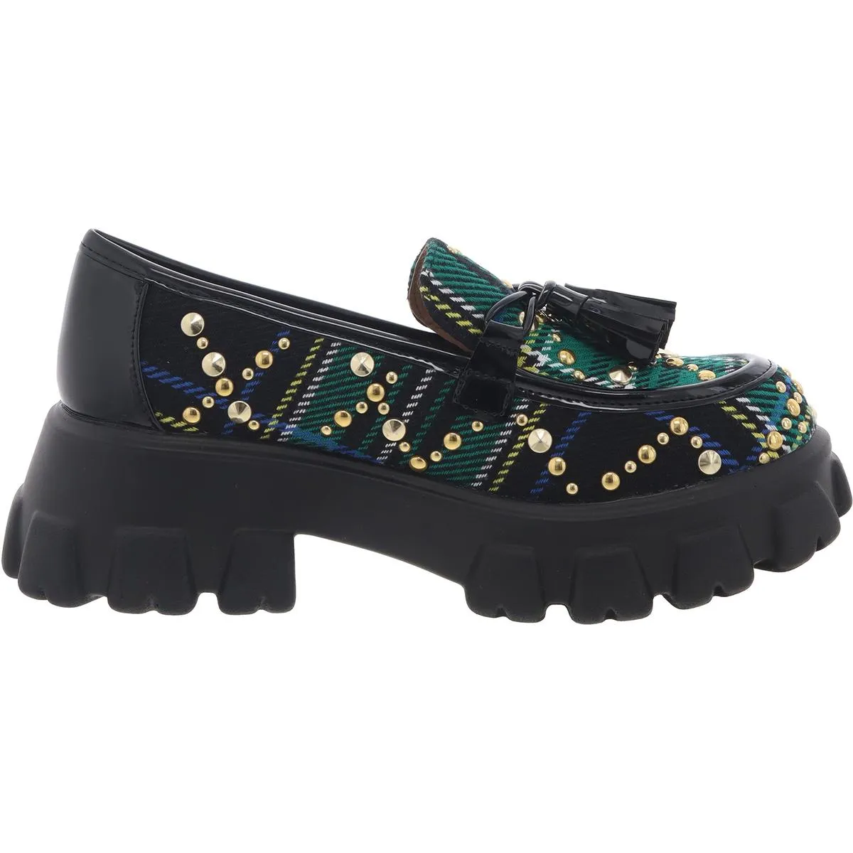 Betsey Johnson Womens Aleah Embellished Slip On Loafers