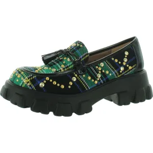 Betsey Johnson Womens Aleah Embellished Slip On Loafers