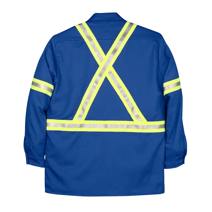 BIG BILL Flame Resistant Industrial Work Shirt With Reflective Material - 235US7