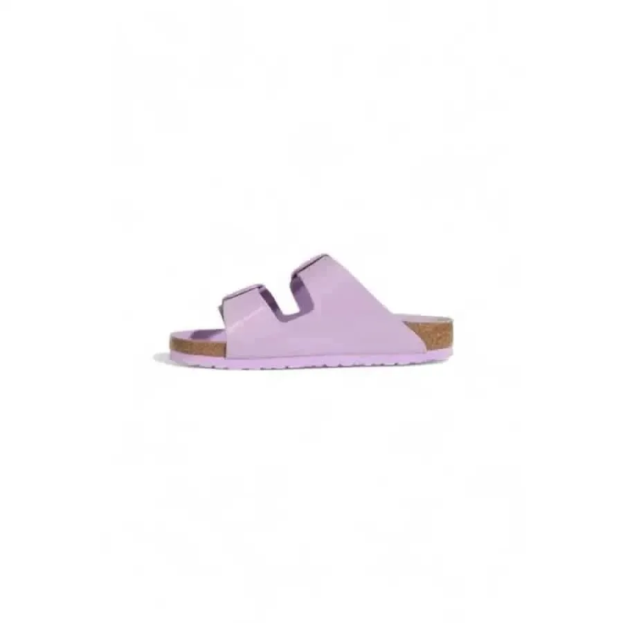 Birkenstock Women Lilac Leather Slip-On Slippers