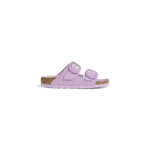 Birkenstock Women Lilac Leather Slip-On Slippers