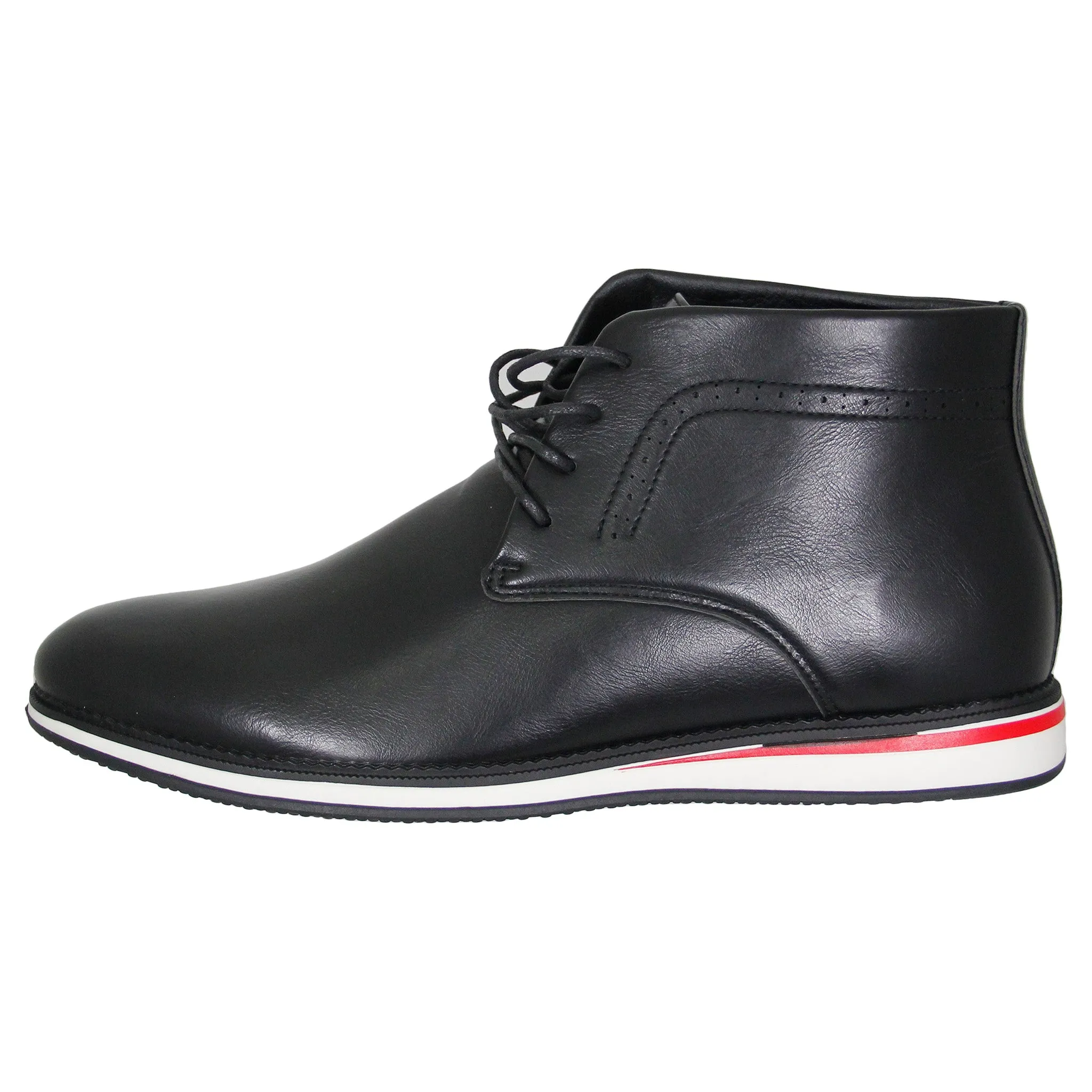 Black Casual Mid Top Boot