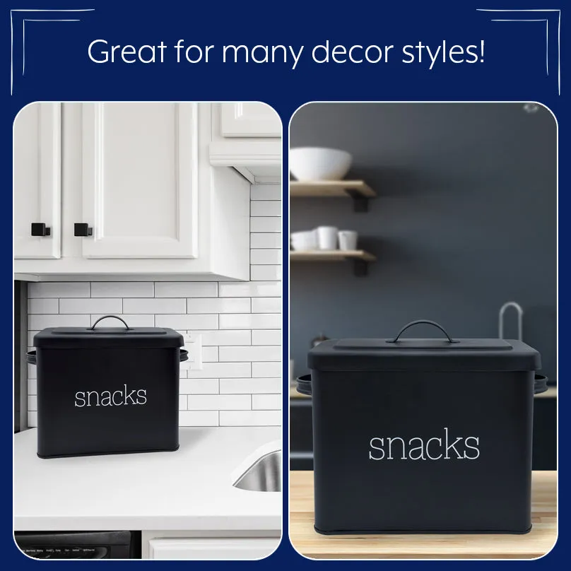 Black Enamel Snack Bin (Case of 6)