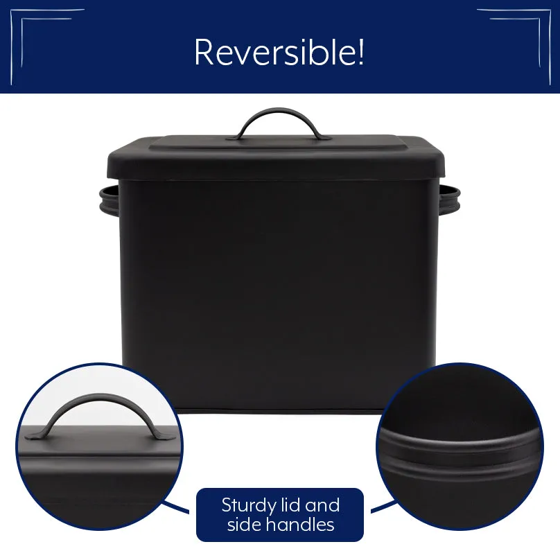 Black Enamel Snack Bin (Case of 6)