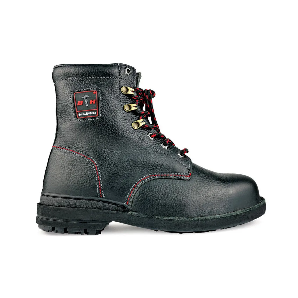 Black Hammer Men Mid Cut with Shoelace Safety Shoe BHS-26620