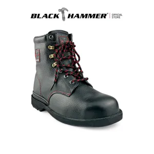 Black Hammer Men Mid Cut with Shoelace Safety Shoe BHS-26620