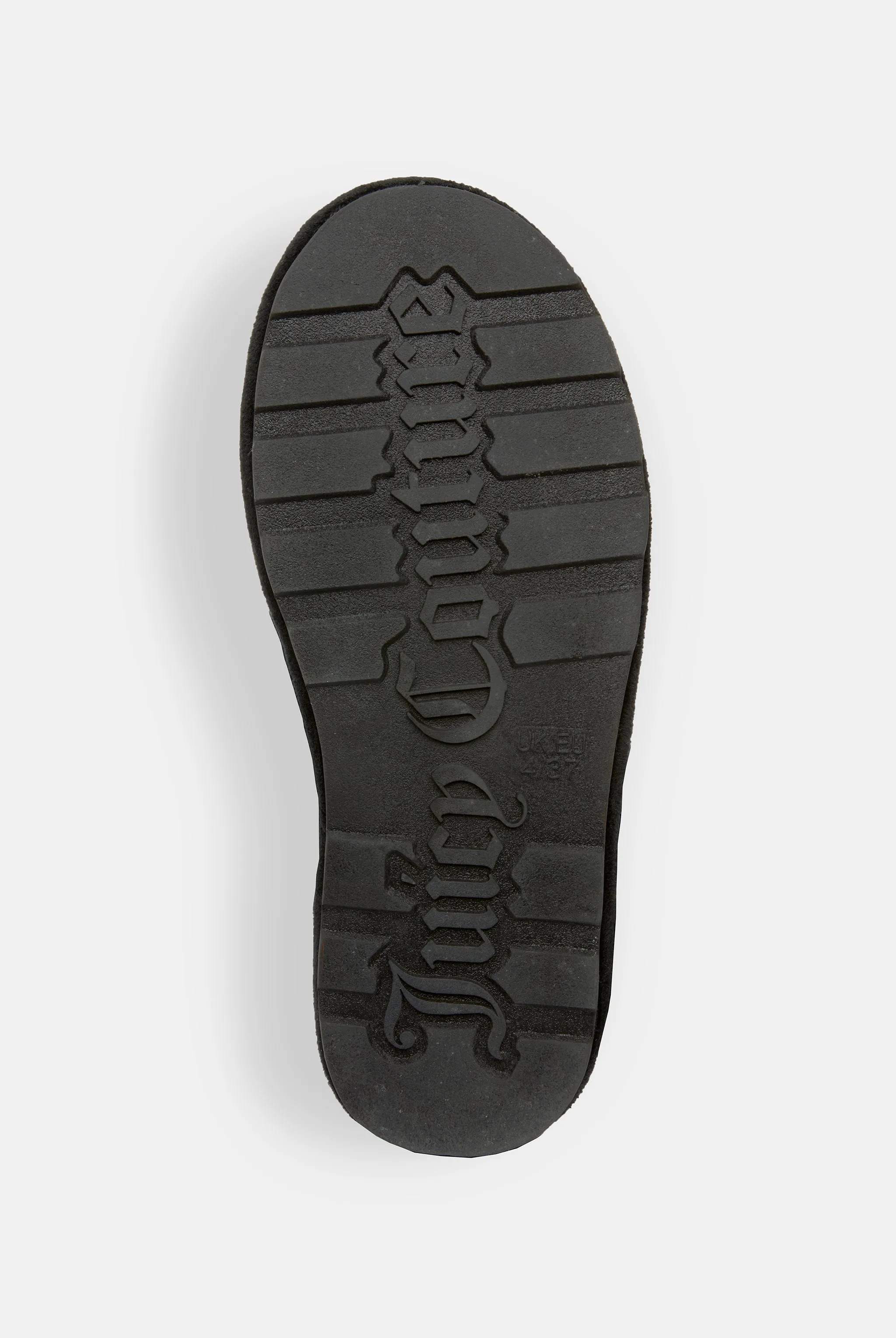 BLACK VELOUR PADDED SLIPPER