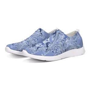Blue Fractal Flyknit Slip-on Shoe