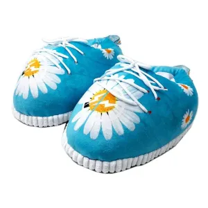Blue Furry Plush Slippers – Soft and Cozy Winter Comfort