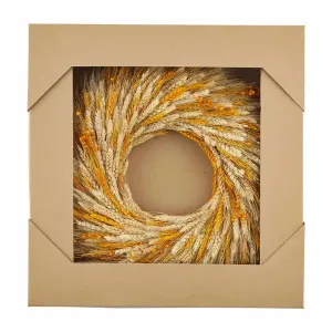 BOHO FALL WHEAT WREATH 18"
