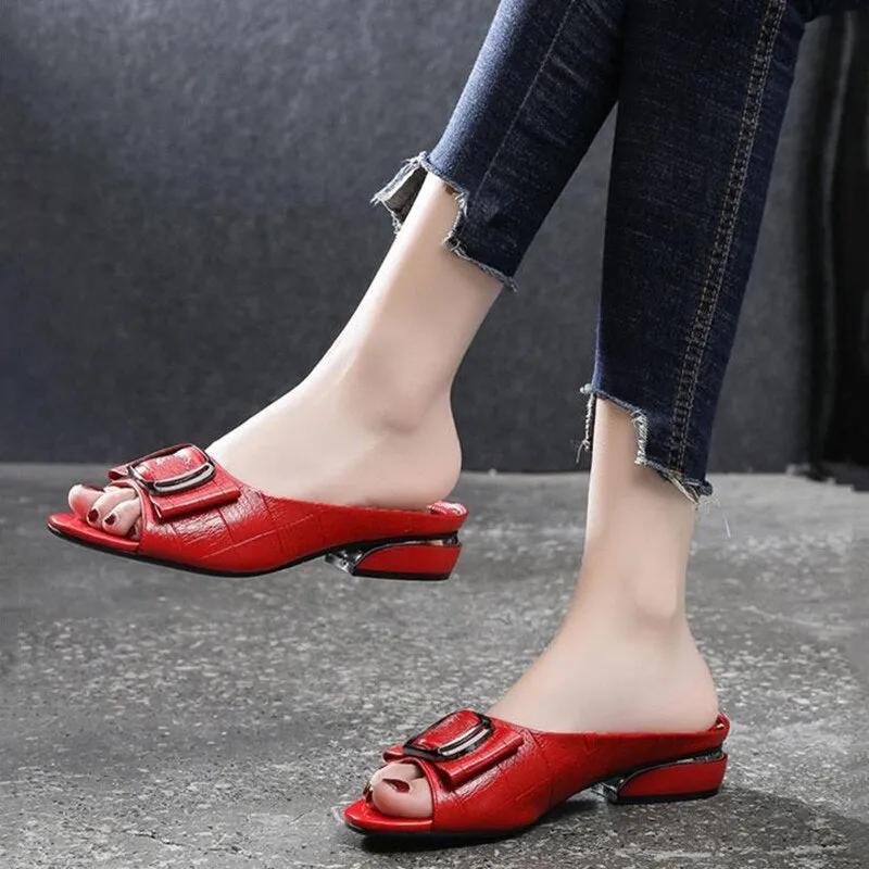 Breezy Weather Open-Toe Slippers