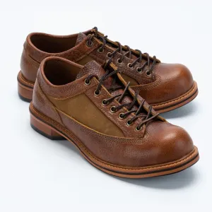 British Style Men Cowhide Real Leather Work Shoes