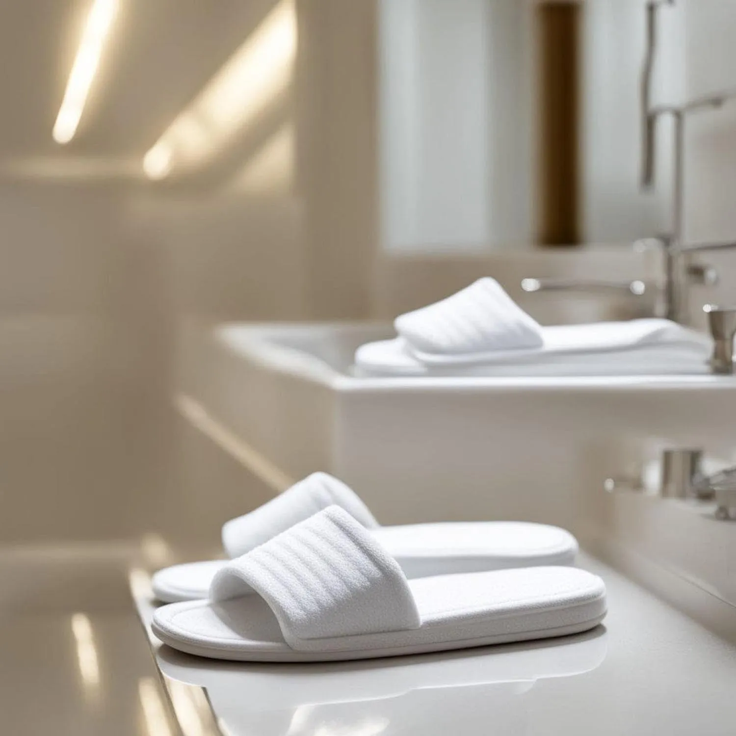 Bruges Washable Open Toe Bathroom Slippers