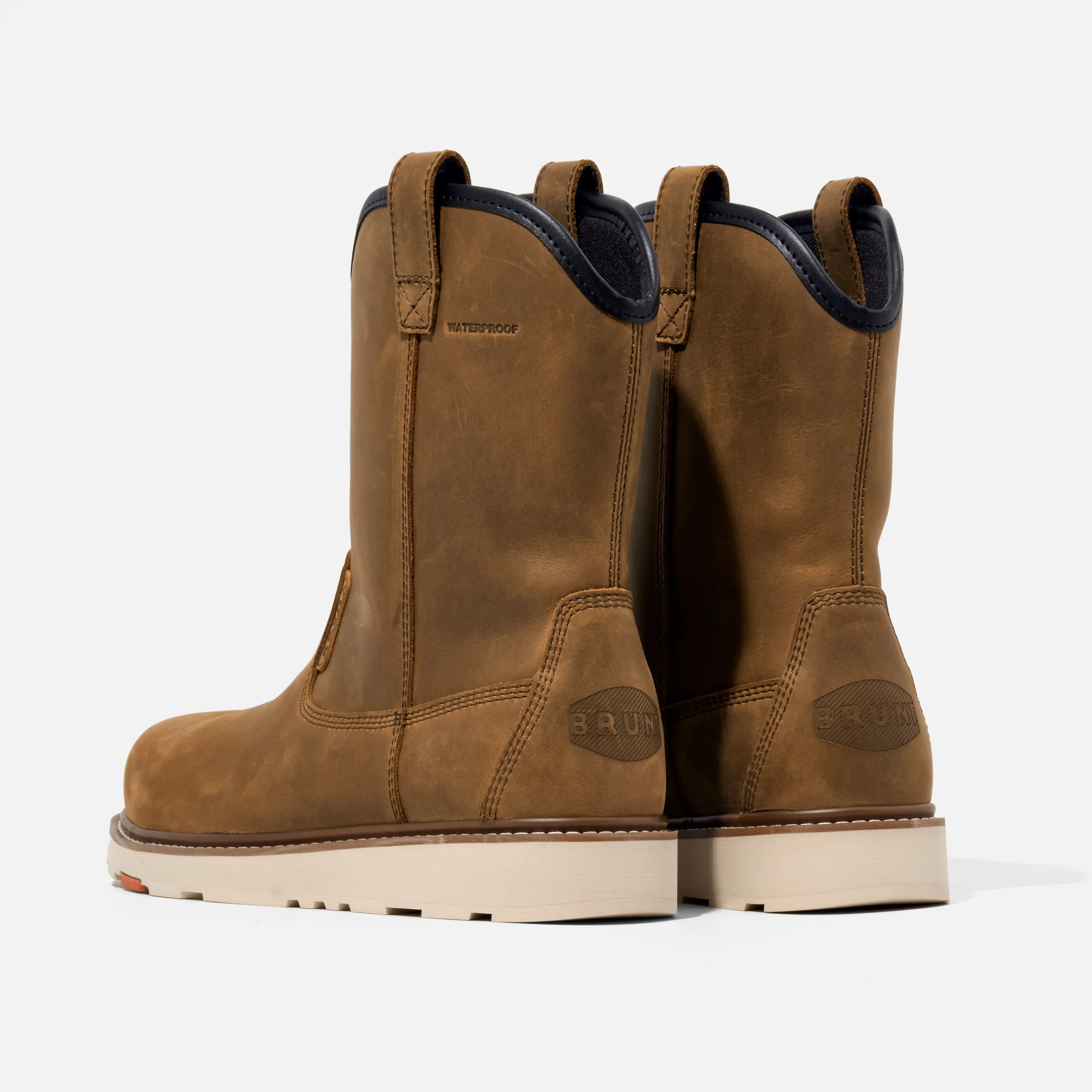 'Brunt' Men's 9" The Bolduc EH WP Comp Toe - Brown